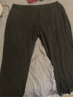 Catherines Black Straight Leg Pants